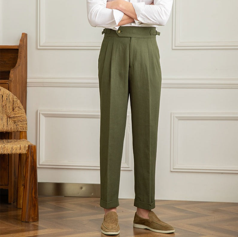 Pantaloni in Lino Santo