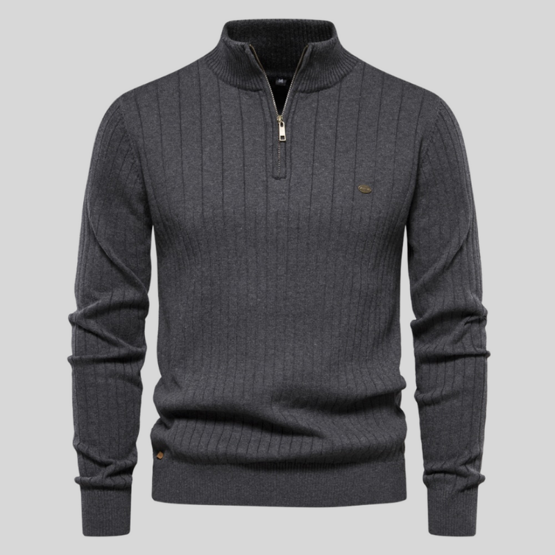 Lucas | Maglione a Costine Fit Muscolare