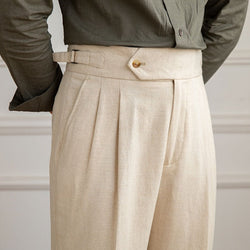 Pantaloni in Lino Santo