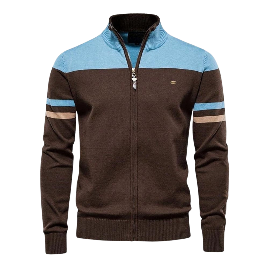 Kieran | Cardigan con Zip a Maniche Lunghe
