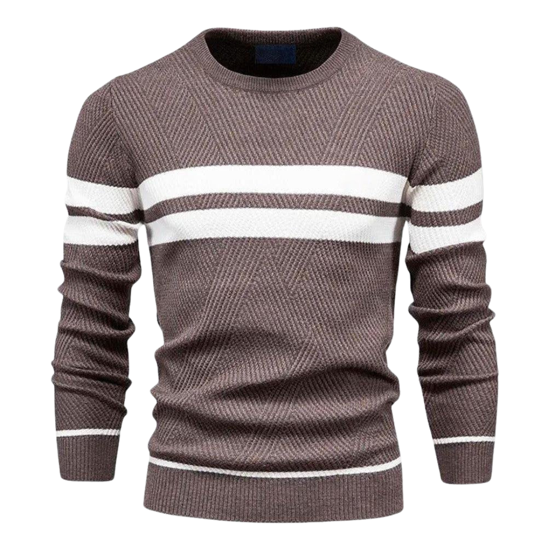 Lenan | Maglione a Righe Lavorato a Maglia