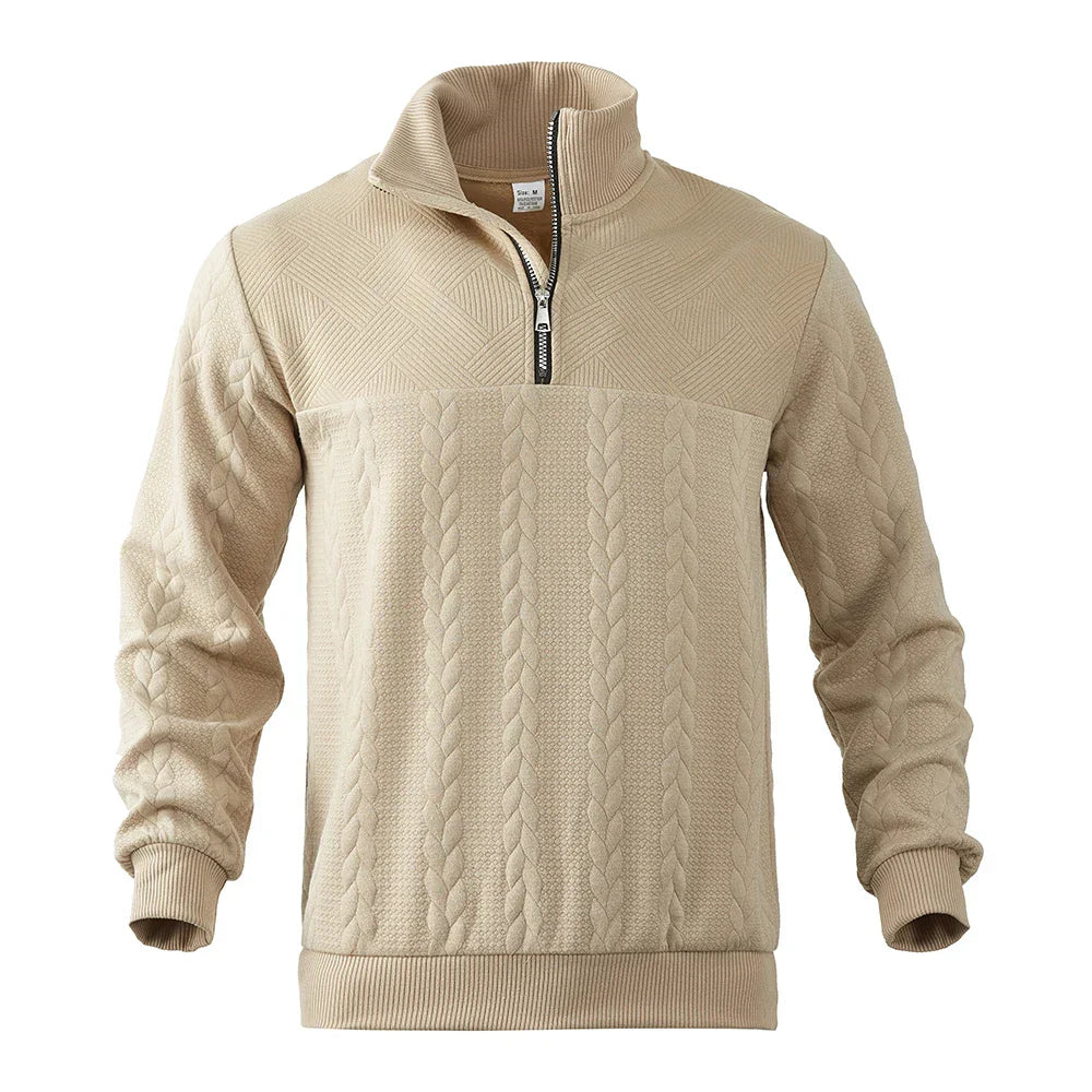 Ethan | Felpa Premium con Zip a Quarto