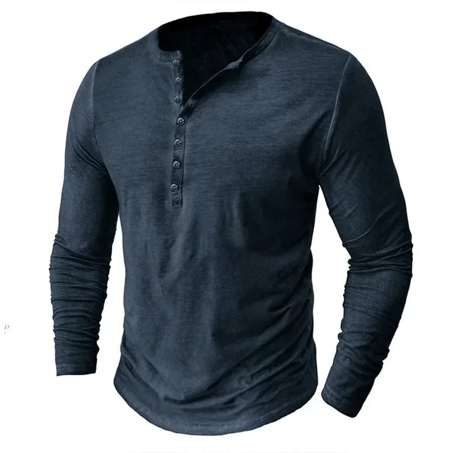 Thomas Harding | Camicia Henley a Manica Lunga