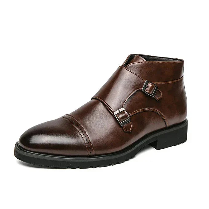 Darell | Stivali in pelle a doppio monk con cinturini