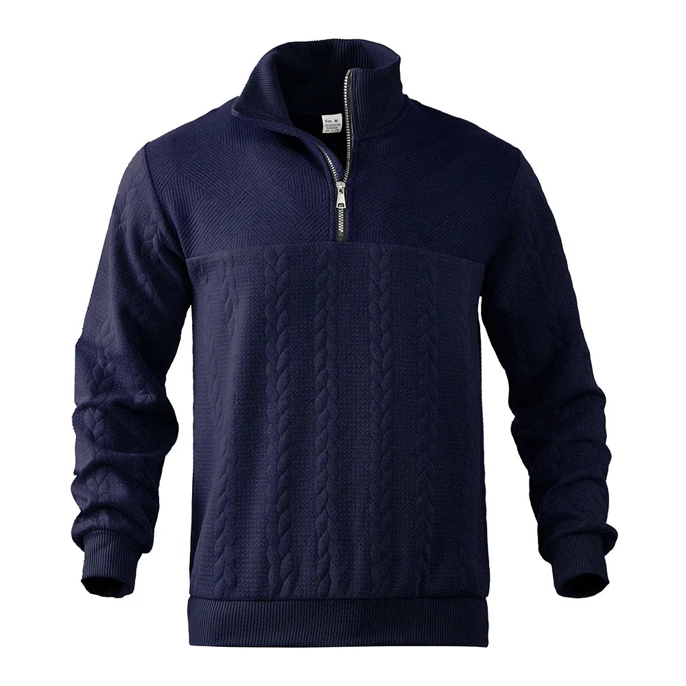 Ethan | Felpa Premium con Zip a Quarto