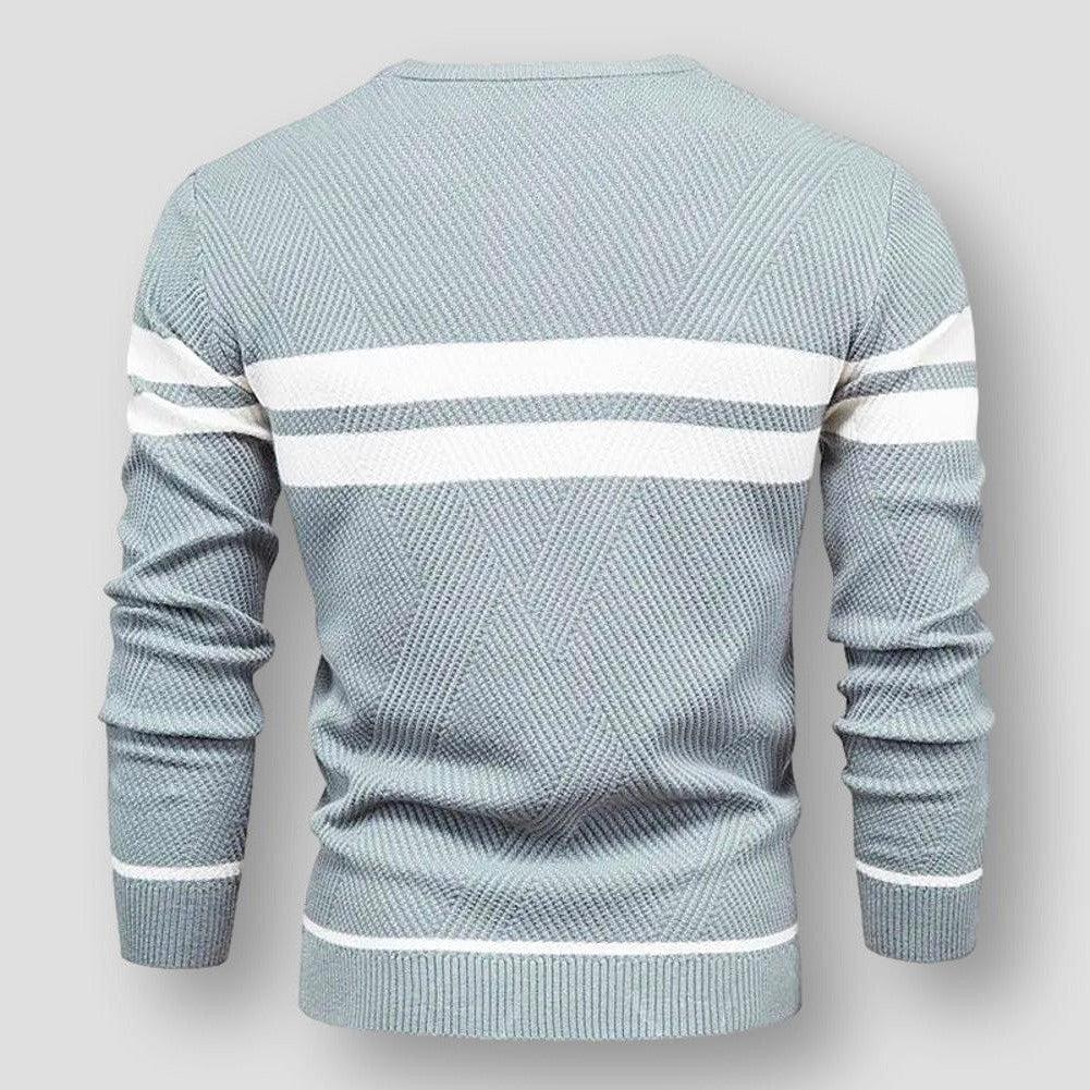 Lenan | Maglione a Righe Lavorato a Maglia
