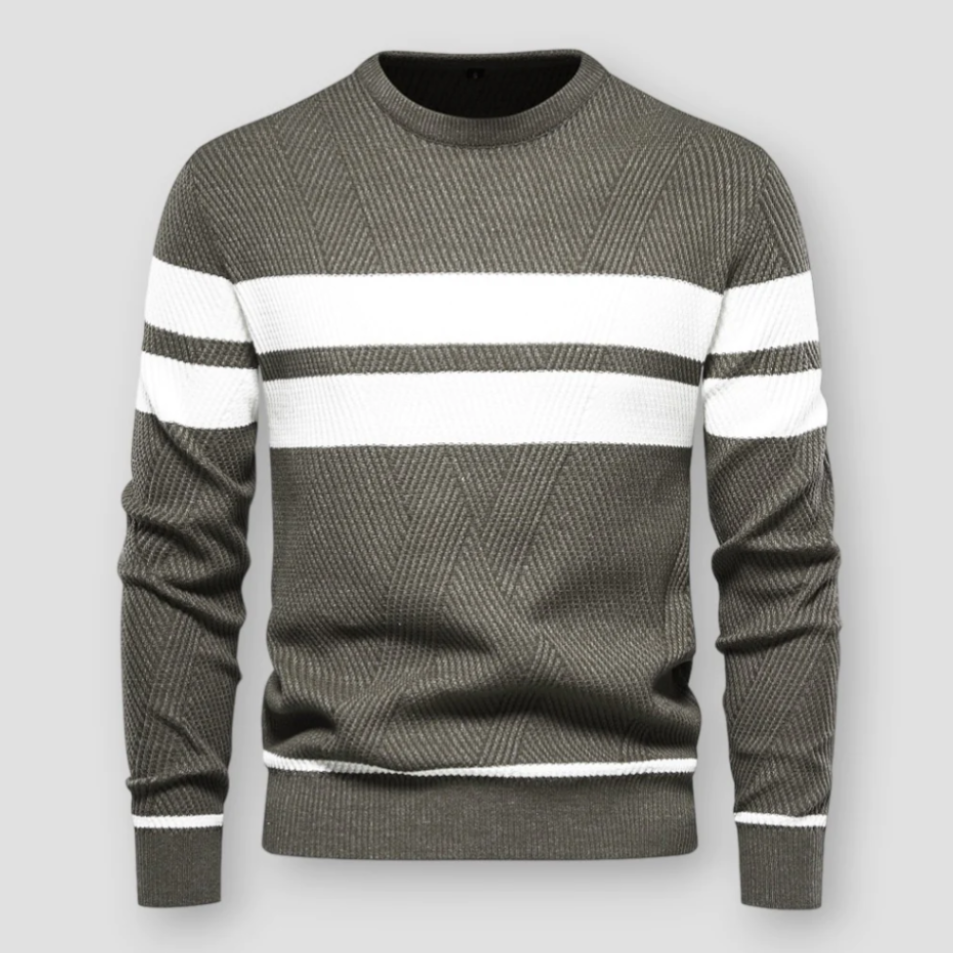 Lenan | Maglione a Righe Lavorato a Maglia