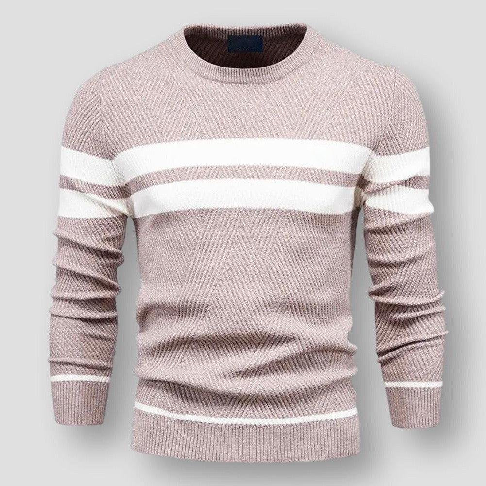 Lenan | Maglione a Righe Lavorato a Maglia