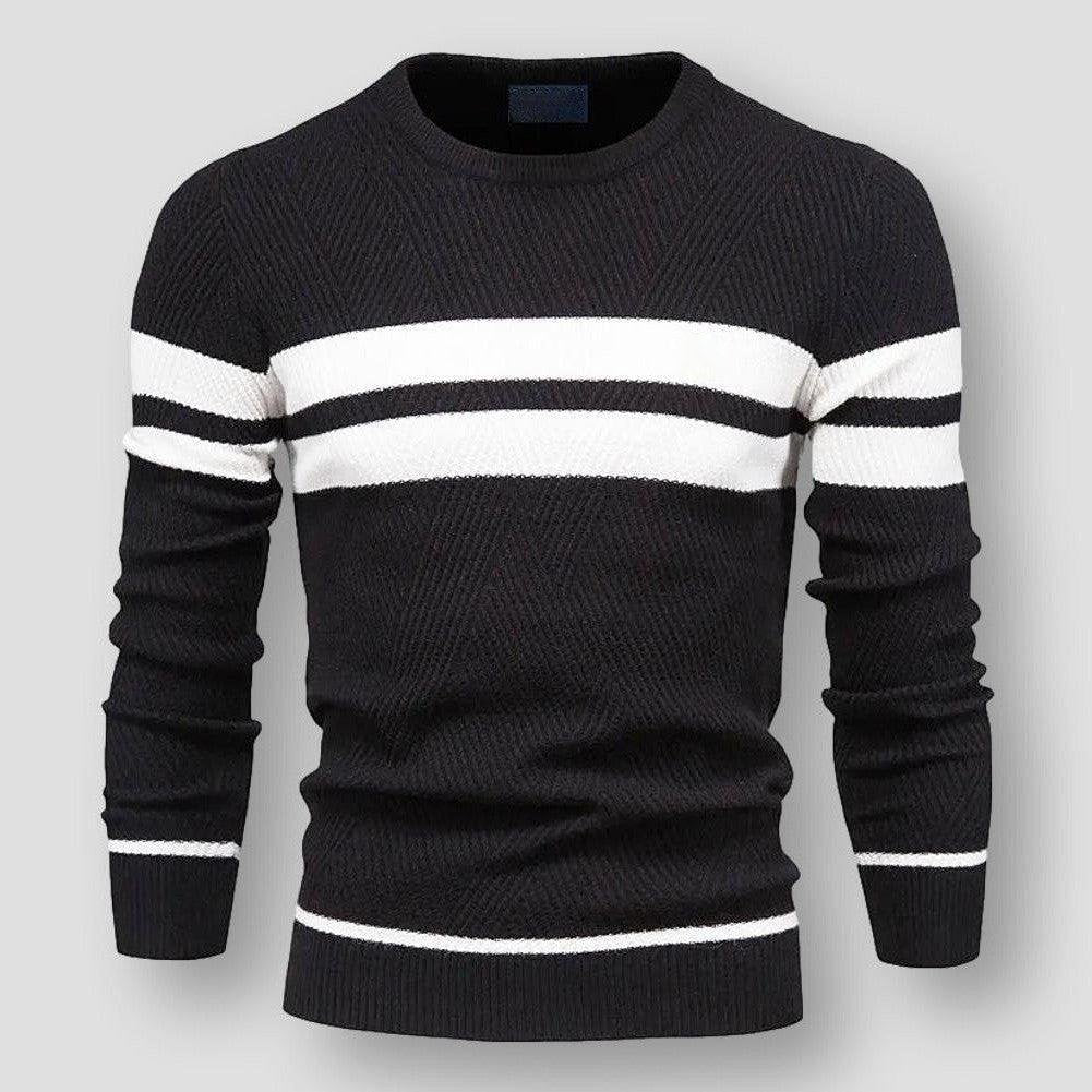 Lenan | Maglione a Righe Lavorato a Maglia