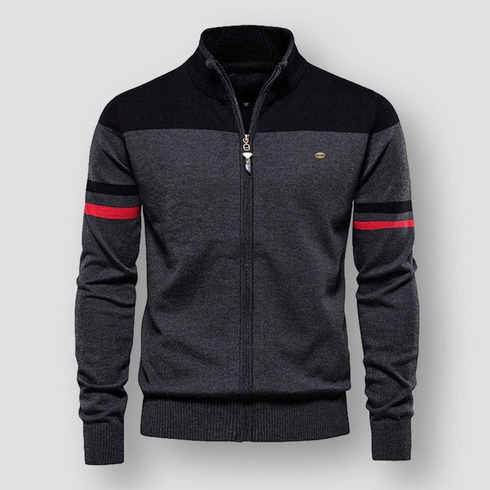 Kieran | Cardigan con Zip a Maniche Lunghe