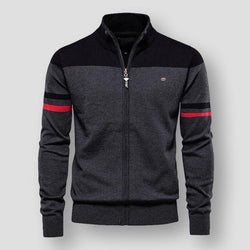 Kieran | Cardigan con Zip a Maniche Lunghe