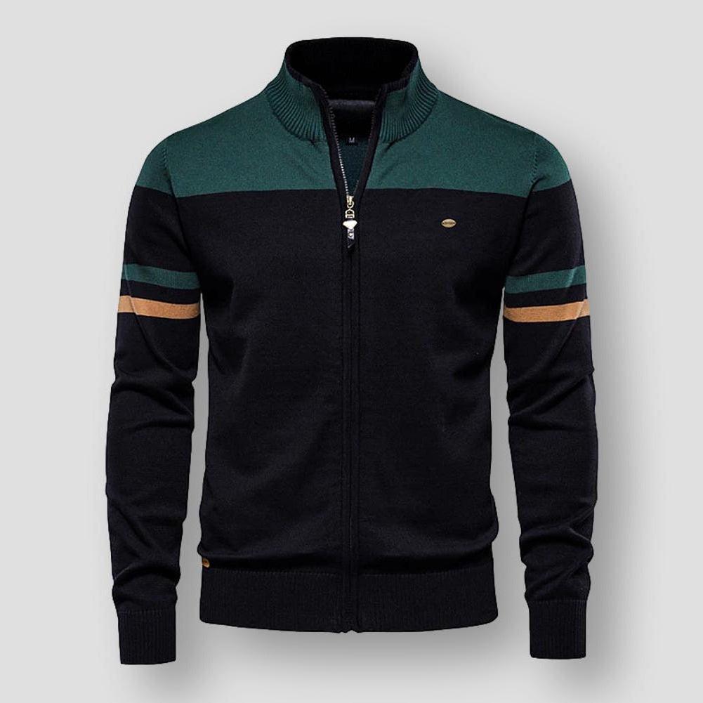 Kieran | Cardigan con Zip a Maniche Lunghe
