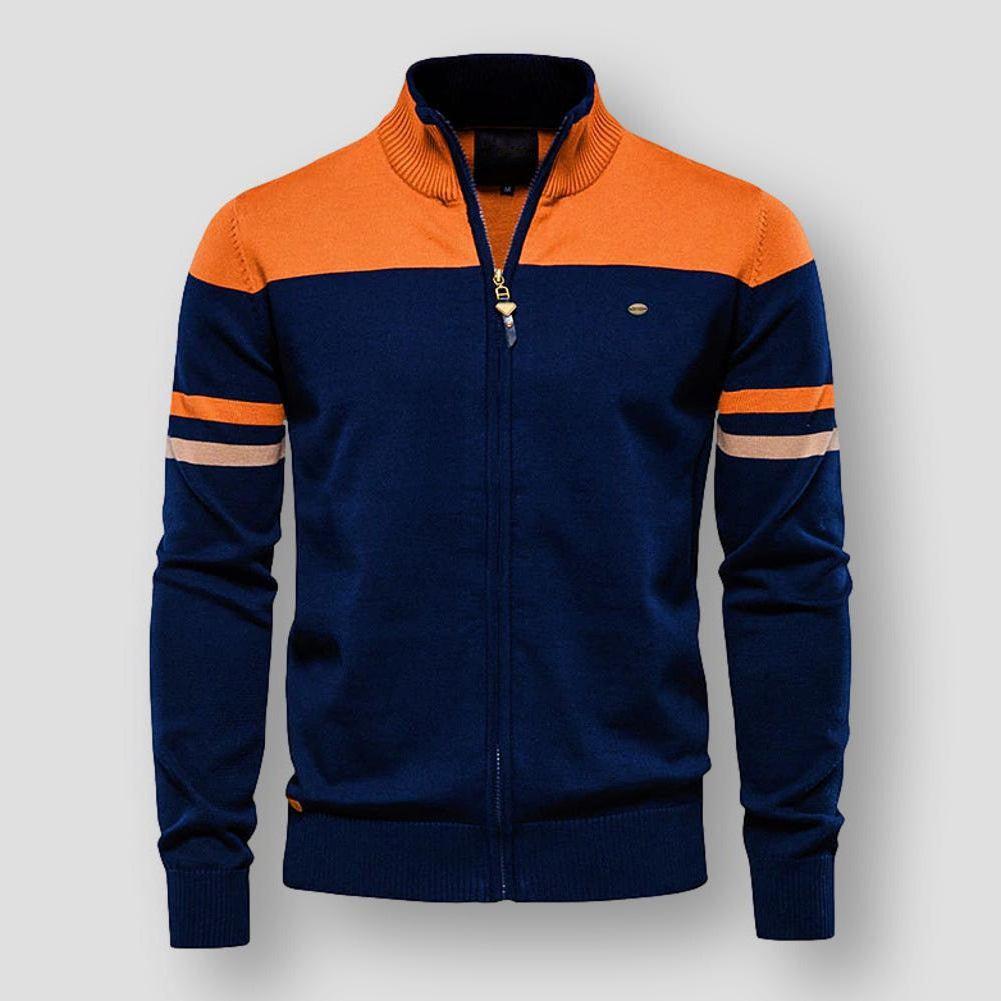 Kieran | Cardigan con Zip a Maniche Lunghe