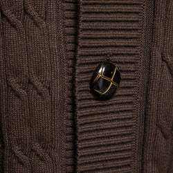 Rowan | Cardigan con Collo Rolled a Maglia