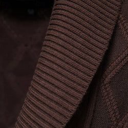 Rowan | Cardigan con Collo Rolled a Maglia