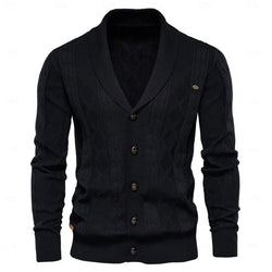 Rowan | Cardigan con Collo Rolled a Maglia