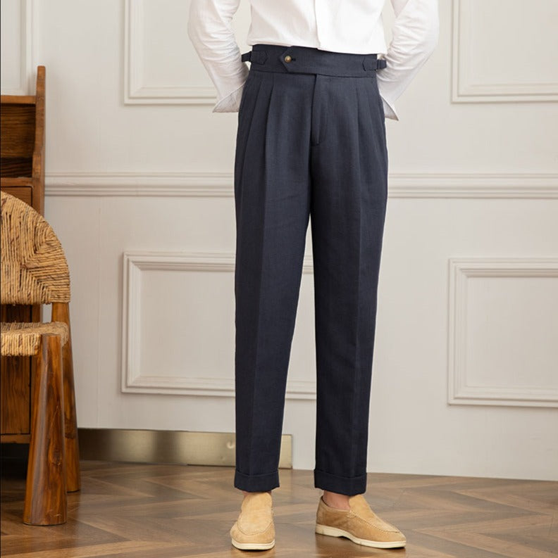 Pantaloni in Lino Santo