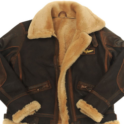 Logan™ | Giacca Aviatore da Uomo | Con Fodera in Shearling