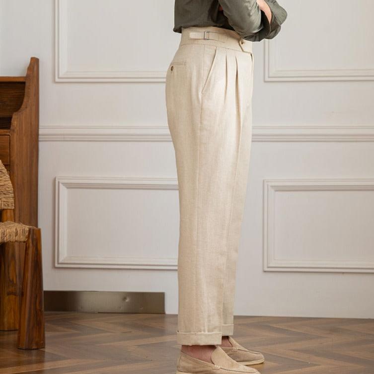 Pantaloni in Lino Santo