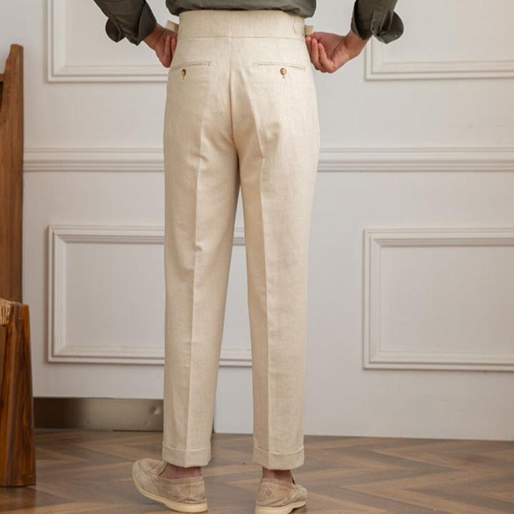 Pantaloni in Lino Santo