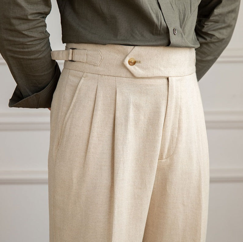 Pantaloni in Lino Santo