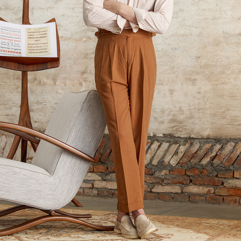 Pantaloni in Lino Ariano