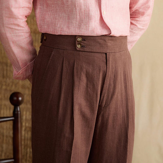Pantaloni in Lino Bacco