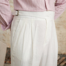 Pantaloni in Lino Ariano