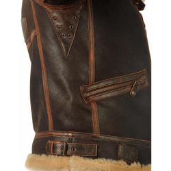 Logan™ | Giacca Aviatore da Uomo | Con Fodera in Shearling