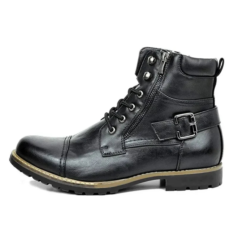 Damon | Stivali stringati in pelle