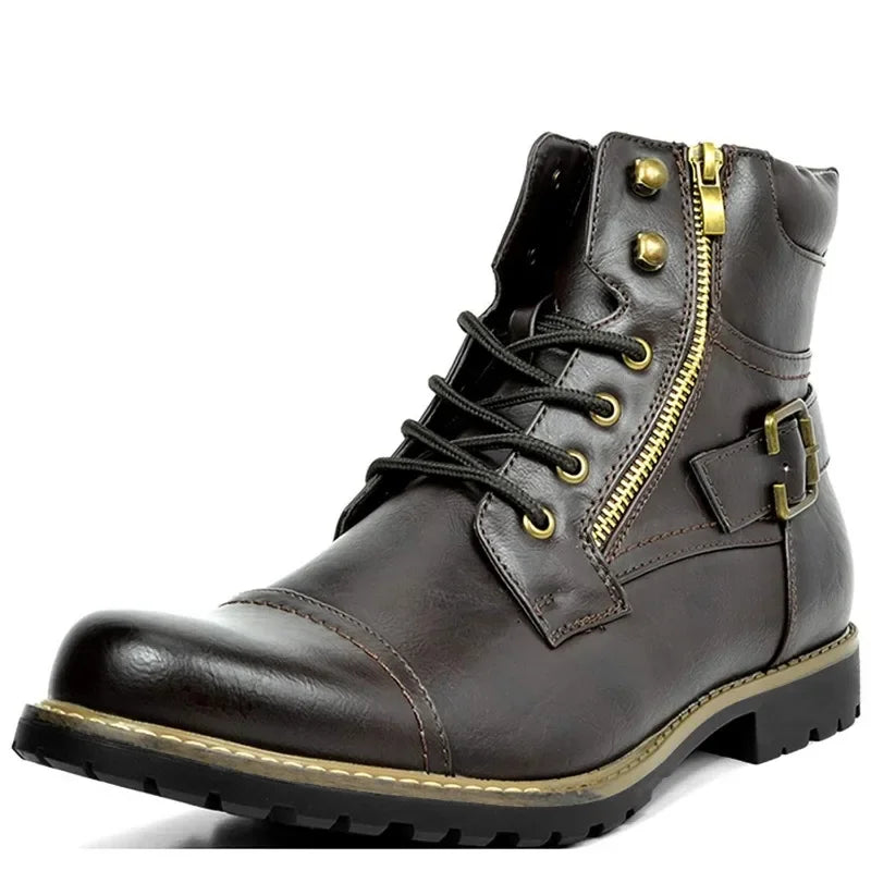 Damon | Stivali stringati in pelle