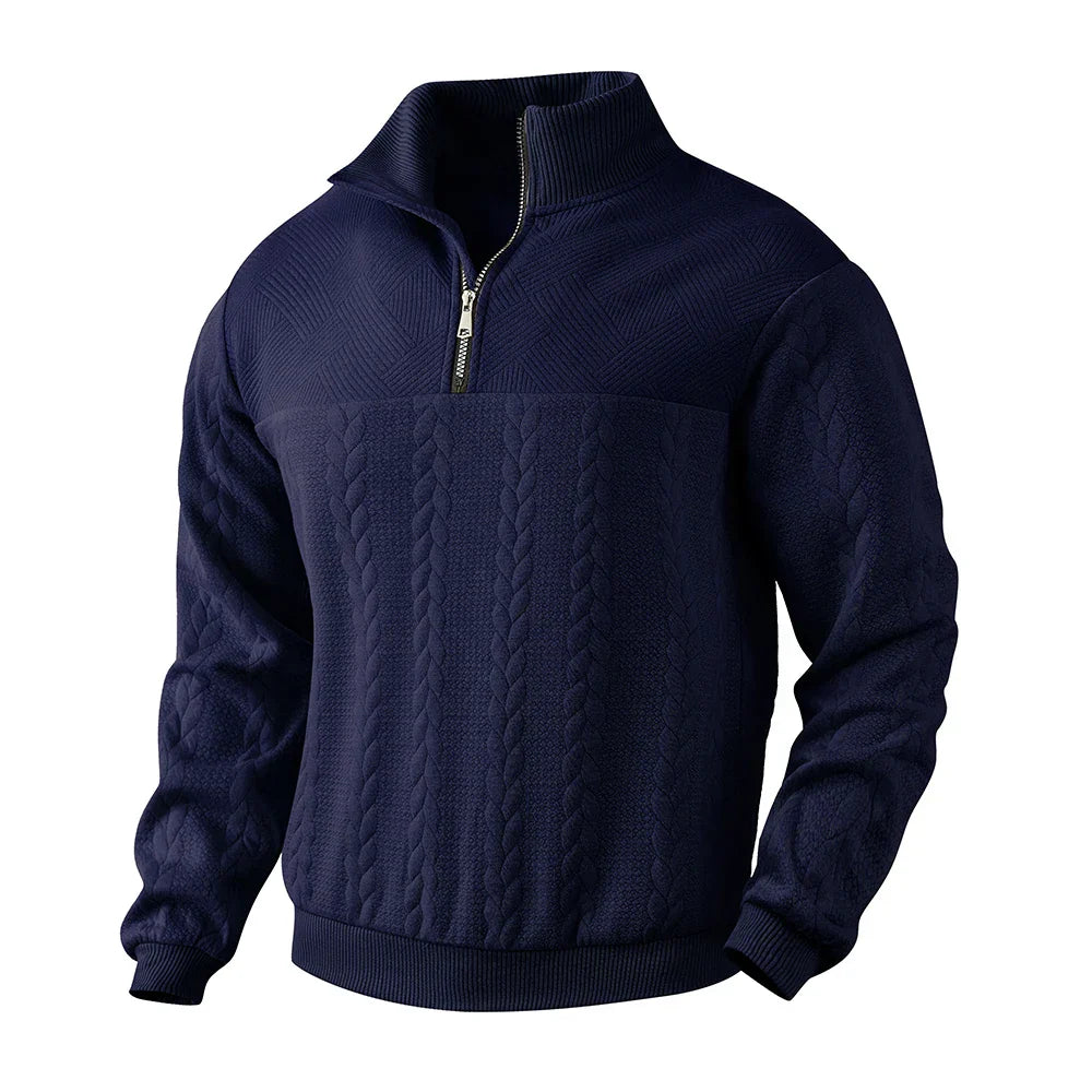 Ethan | Felpa Premium con Zip a Quarto
