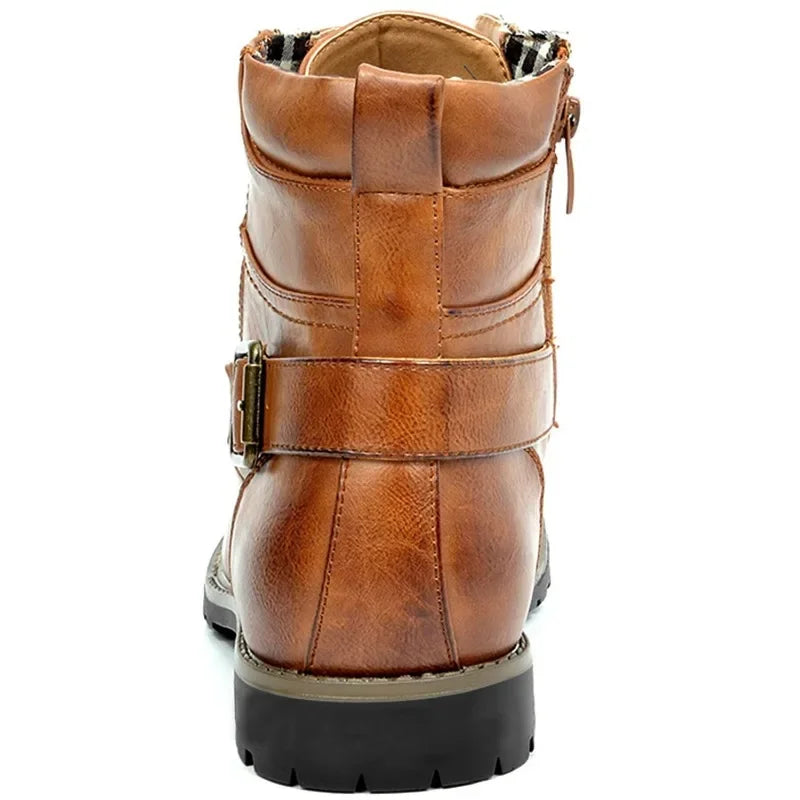 Damon | Stivali stringati in pelle