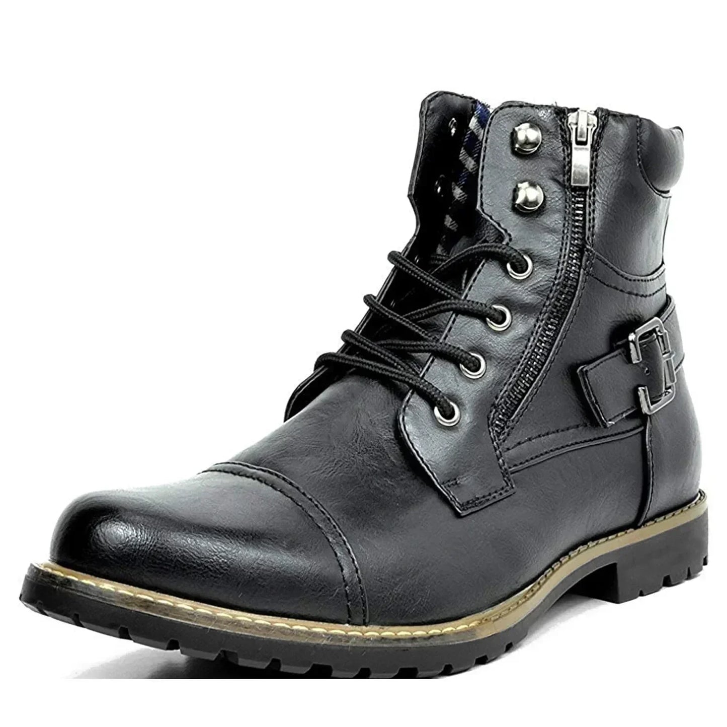 Damon | Stivali stringati in pelle