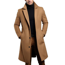 Maxim™ | Cappotto da uomo monopetto con colletto a punta | Lunghezza media